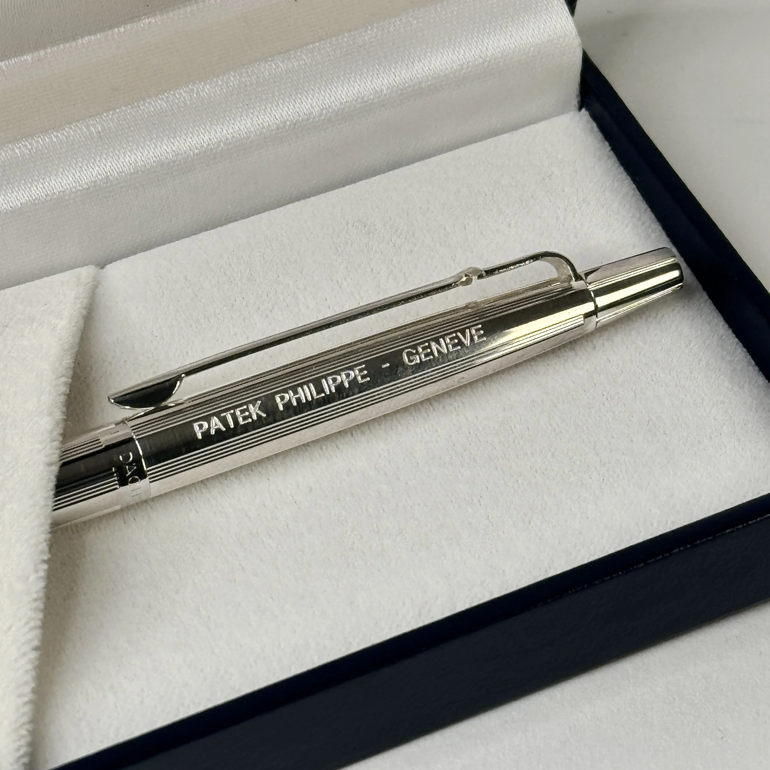 Patek Philippe × Caran d'Ache Silver Guilloché Ballpoint Pen